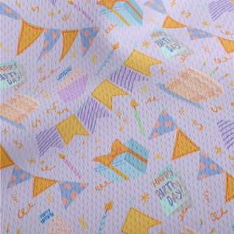 Birthday Cake Gift Candle Bann Athletic Mesh Flat Back