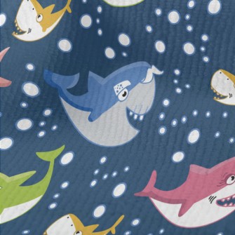 Colorful Shark Family Terry