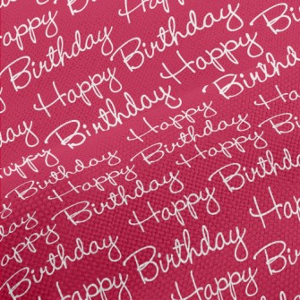 Handwritten Happy Birthday In  Performance Linen