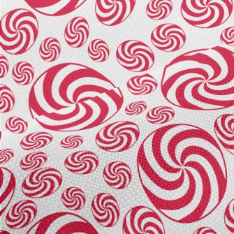Christmas Red And White Candy Performance Linen