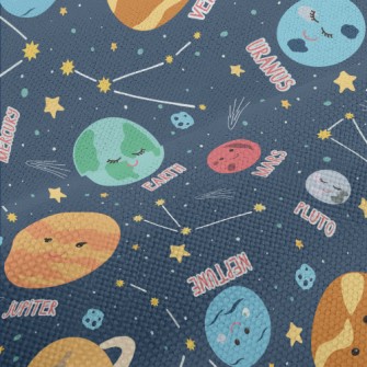 Various Planets And Constellat Performance Linen