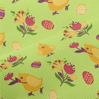 Cute Little Chicken Holding A  Performance Linen