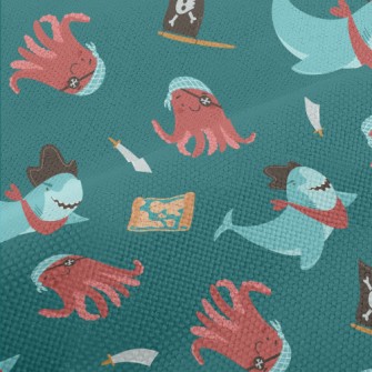 Shark And Octopus Dressed As P Performance Linen