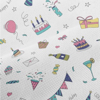 Birthday Party Pattern Performance Linen