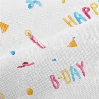 Happy Birthday English Balloon Performance Linen