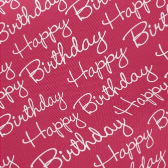 Handwritten Happy Birthday In  Twill