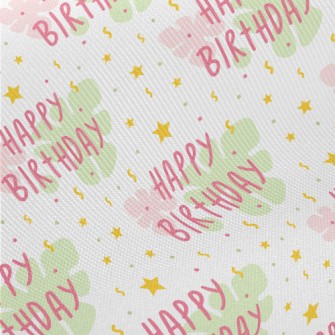 Birthday Text And Stars And Fl Twill
