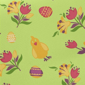 Cute Little Chicken Holding A  Twill