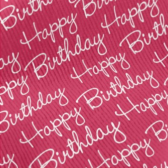 Handwritten Happy Birthday In  Standard Corduroy