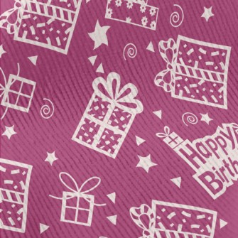 Happy Birthday Text And Gift Standard Corduroy