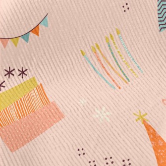 Doodle Birthday Balloons Cake  Standard Corduroy