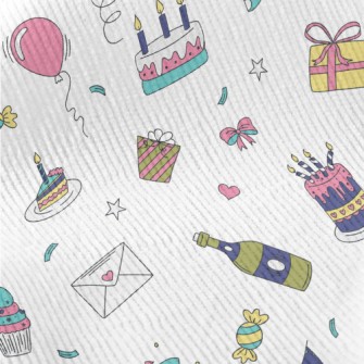 Birthday Party Pattern Standard Corduroy