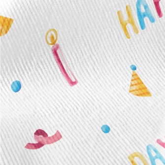 Happy Birthday English Balloon Standard Corduroy