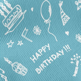 Graffiti Birthday Cake Balloon Standard Corduroy