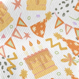 Happy Birthday Cake With Candl Standard Corduroy