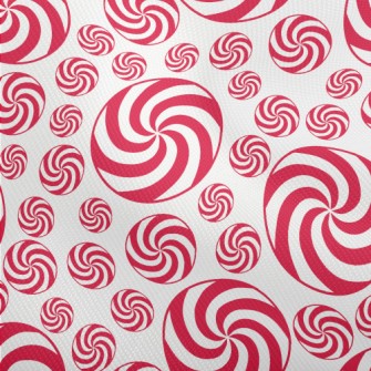 Christmas Red And White Candy Dobby