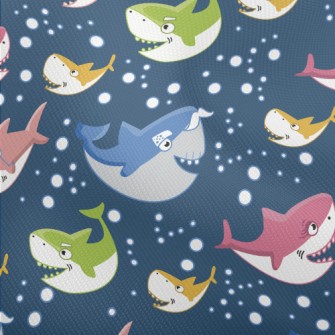 Colorful Shark Family Dobby