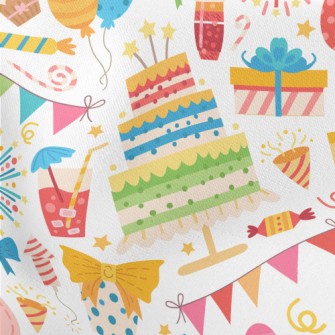 Colorful Birthday Cake Gift Pa Stretch Ponte