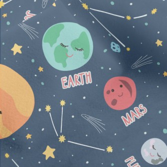 Various Planets And Constellat Micro Fleece