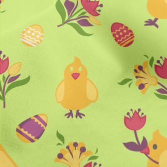 Cute Little Chicken Holding A  Micro Fleece