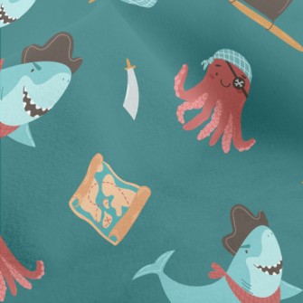 Shark And Octopus Dressed As P Micro Fleece