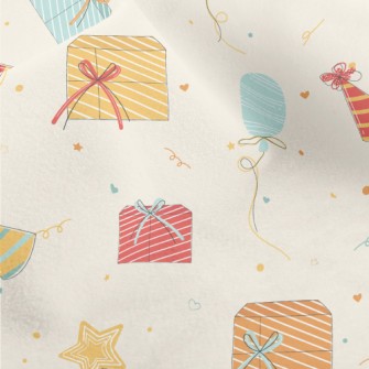 Hand Drawn Birthday Gift Ballo Micro Fleece