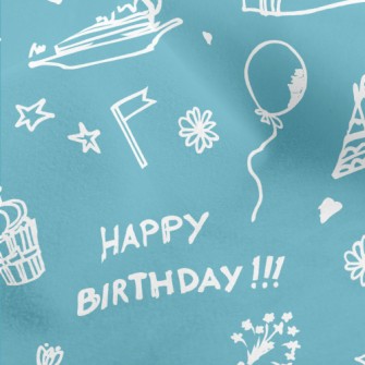 Graffiti Birthday Cake Balloon Micro Fleece