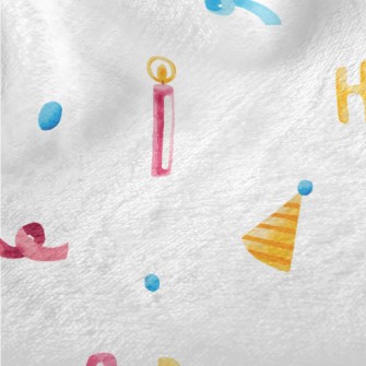 Happy Birthday English Balloon Minky