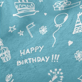 Graffiti Birthday Cake Balloon Minky