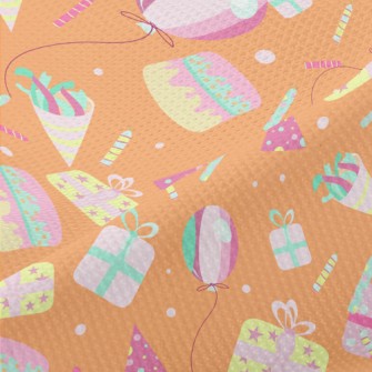 Birthday Presents And Balloons Piqué