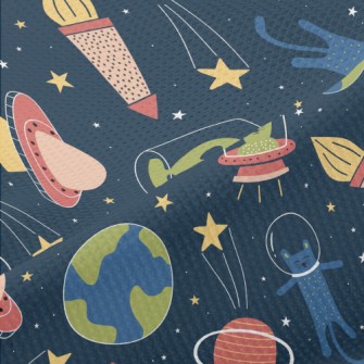 Space Cats And Aliens Piqué