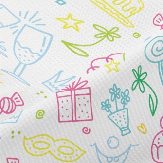 Colorful Line Birthday Party P Piqué