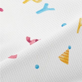 Happy Birthday English Balloon Piqué