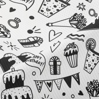 Black And White Birthday Party Piqué
