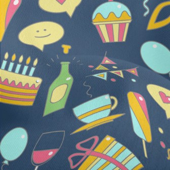 Birthday Cake Gift Candy Patte Lightweight Performance Linen