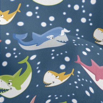 Colorful Shark Family Lightweight Performance Linen