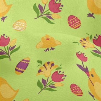 Cute Little Chicken Holding A  Lightweight Performance Linen