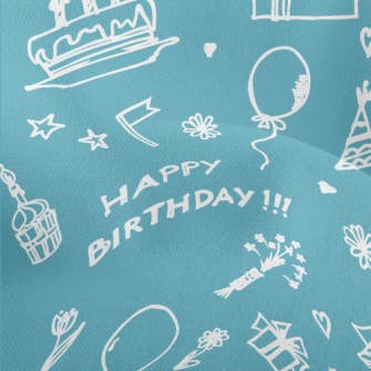 Graffiti Birthday Cake Balloon Lightweight Performance Linen