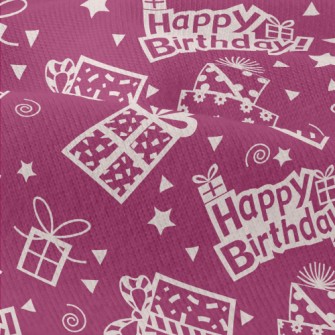 Happy Birthday Text And Gift Modern Jersey