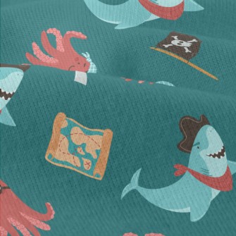 Shark And Octopus Dressed As P Modern Jersey