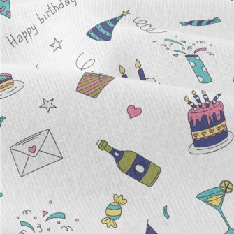 Birthday Party Pattern Modern Jersey