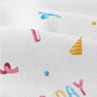 Happy Birthday English Balloon Modern Jersey