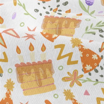 Happy Birthday Cake With Candl Modern Jersey