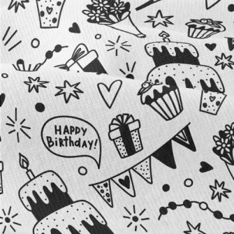 Black And White Birthday Party Modern Jersey