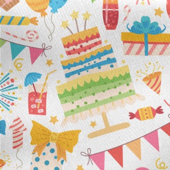 Colorful Birthday Cake Gift Pa Jersey Backed Fleece