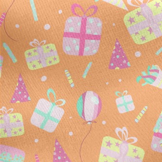 Birthday Presents And Balloons Jersey Backed Fleece