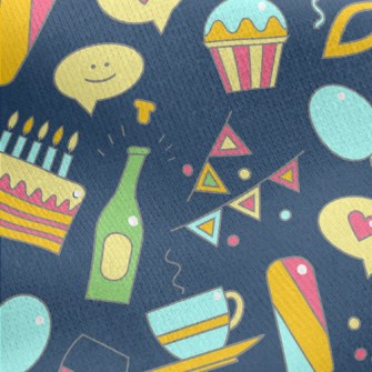 Birthday Cake Gift Candy Patte Jersey Backed Fleece