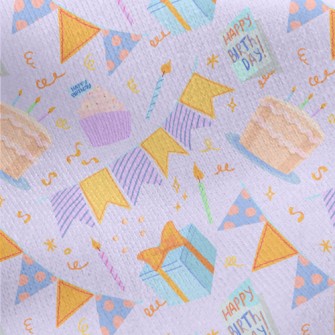 Birthday Cake Gift Candle Bann Jersey Backed Fleece