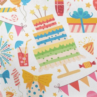 Colorful Birthday Cake Gift Pa Pongee