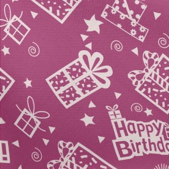 Happy Birthday Text And Gift Pongee